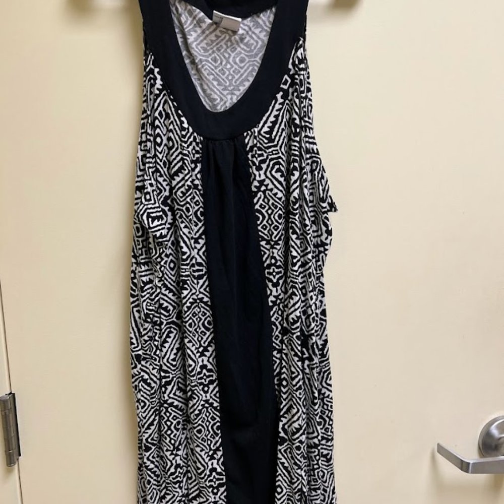 S29 - Always For Me 3x 22 24 Black White Cover-up Dress